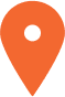 Orange location pin icon with white center dot for Toombs Orthodontics contact information.