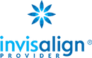 Invisalign provider logo featuring blue star symbol and text